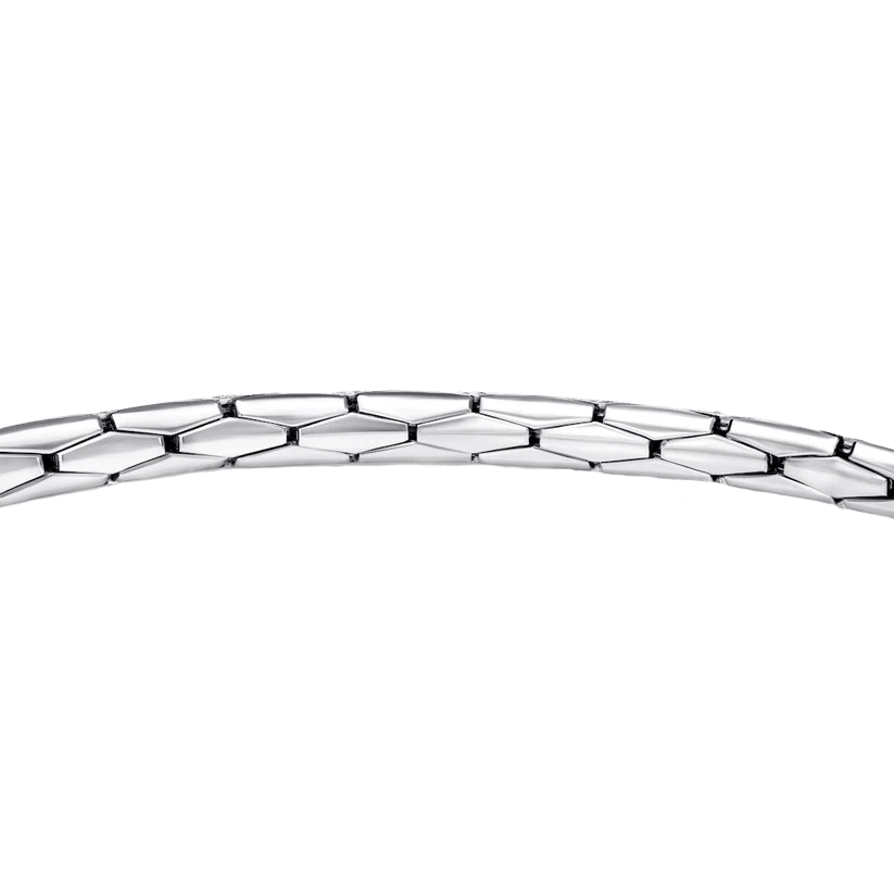Expandable Bangle - White Gold