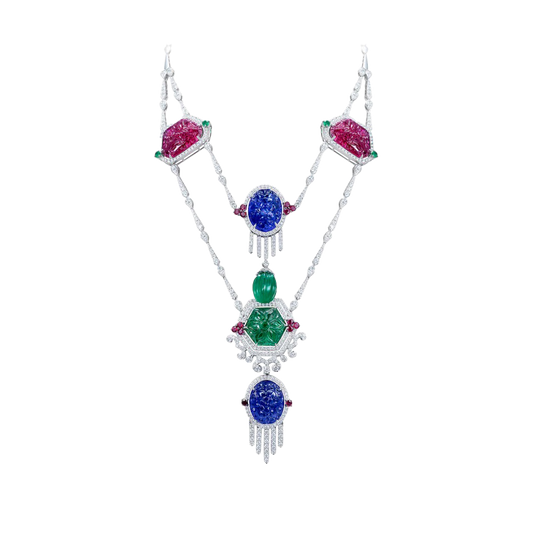 Tutti Frutti Gemstone Necklace
