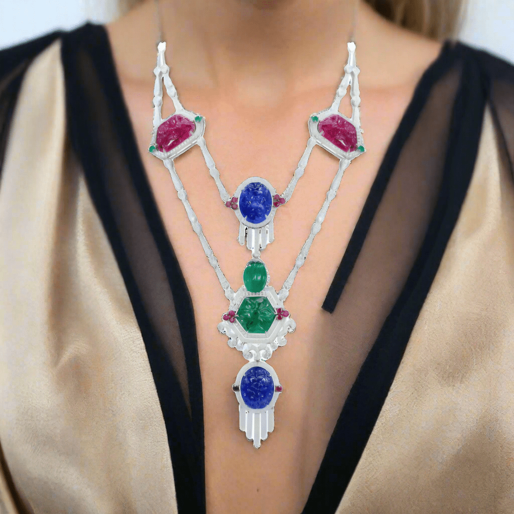 Tutti Frutti Gemstone Necklace