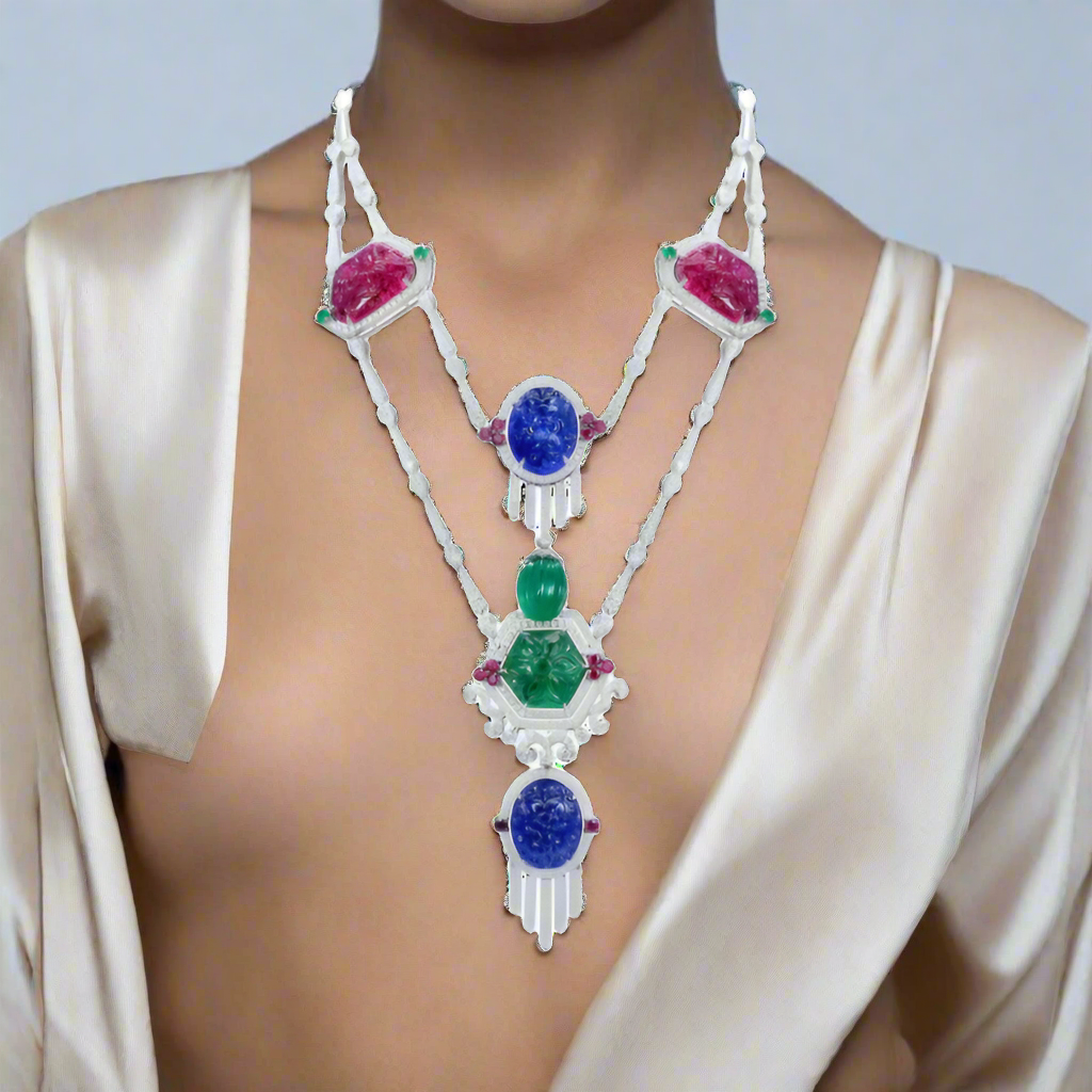 Tutti Frutti Gemstone Necklace