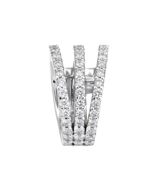 Three Line Diamond Earcuff