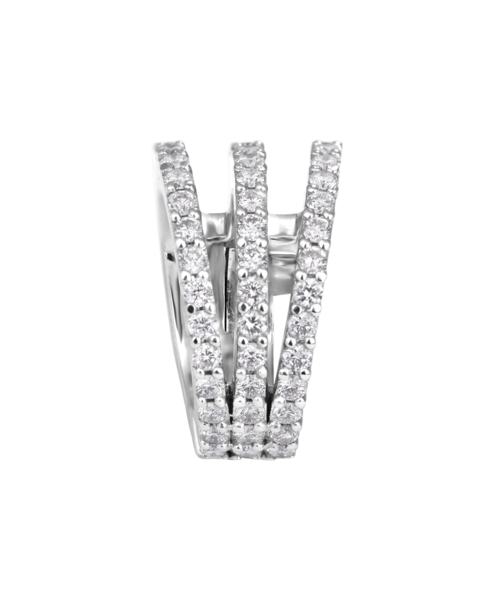 Three Line Diamond Earcuff