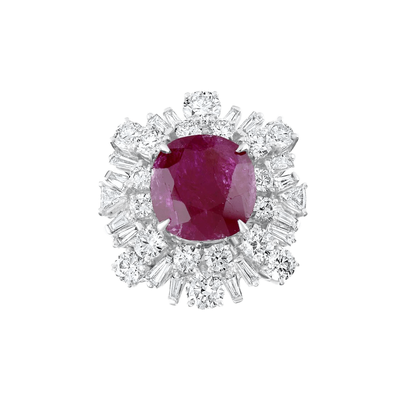 Large Burmese Ruby Ring