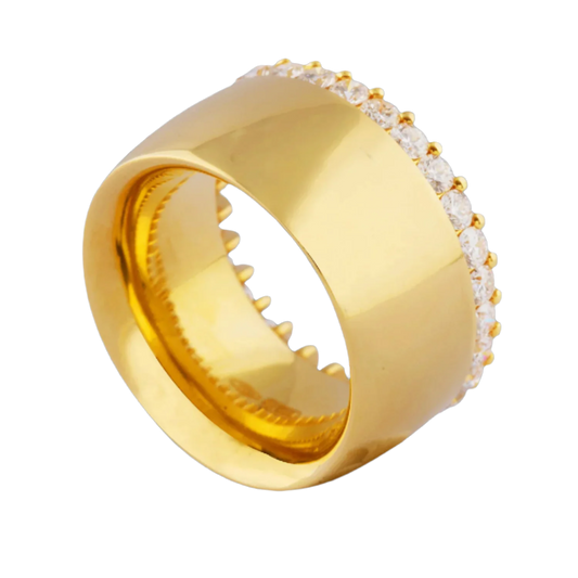 Rose gold and diamond band