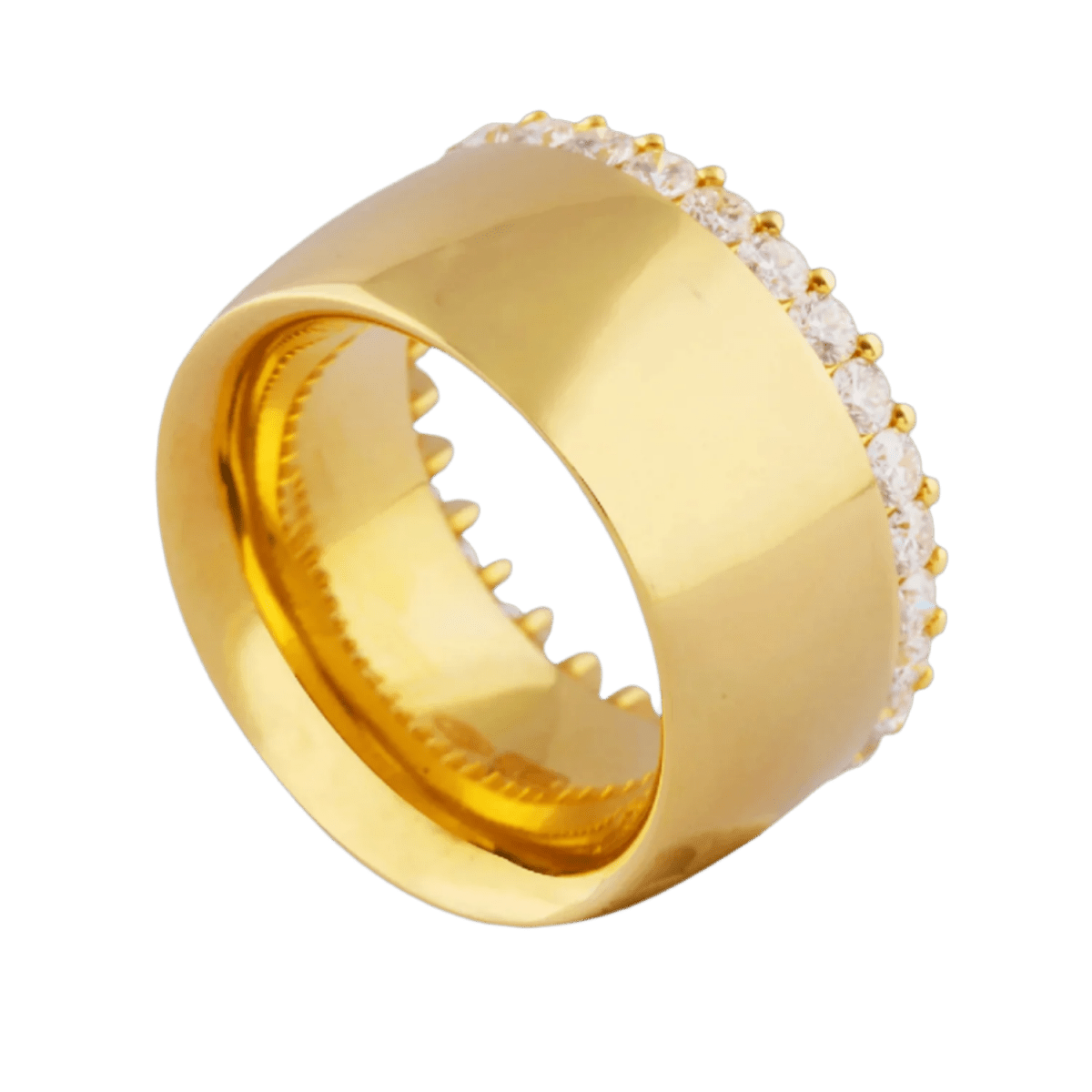 Rose gold and diamond band