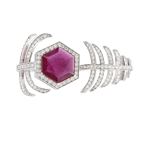 The New Ruby and Diamond Palm Tree Ring