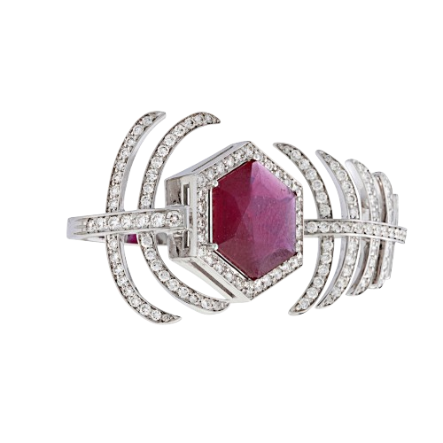 The New Ruby and Diamond Palm Tree Ring