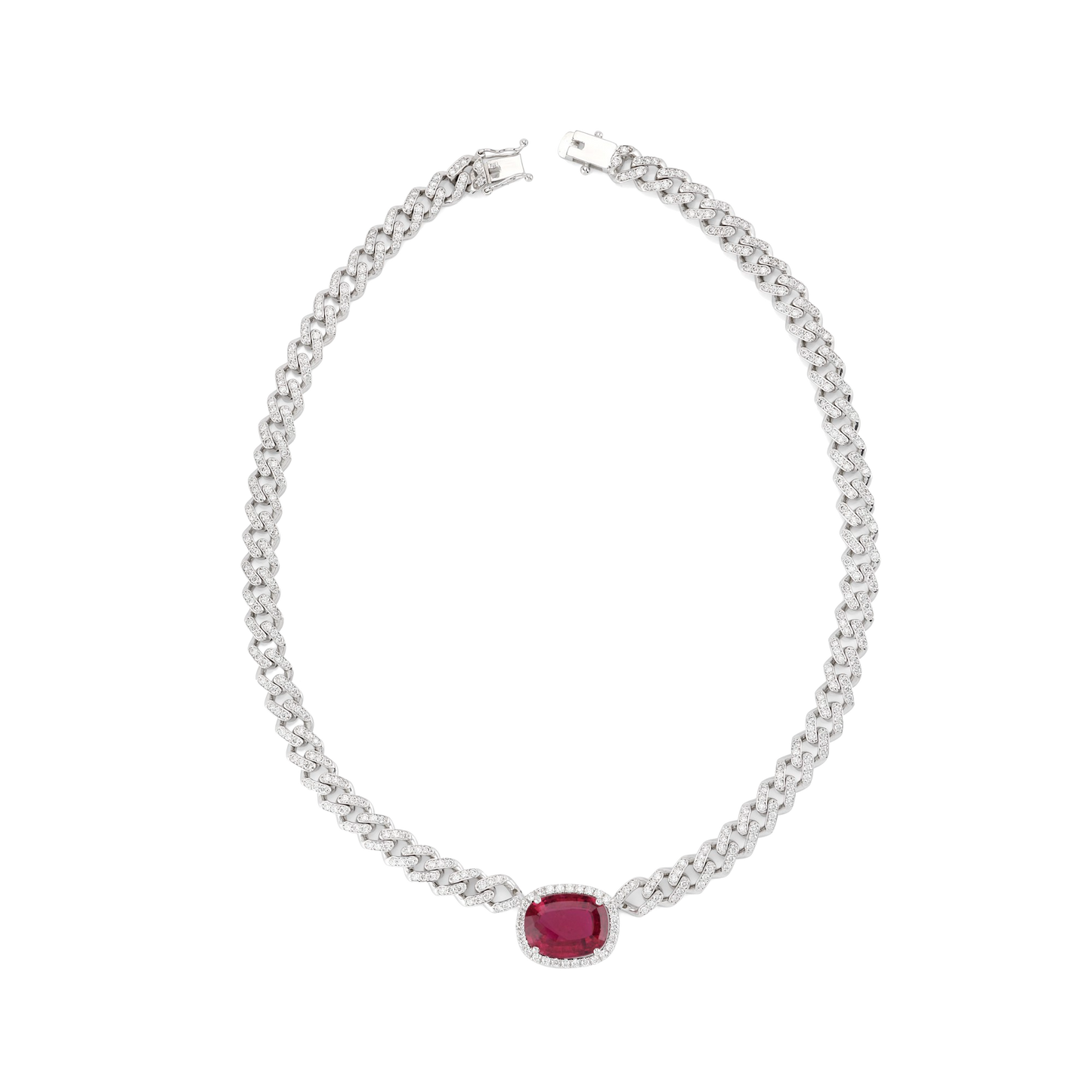 Diamond and Tourmaline necklace