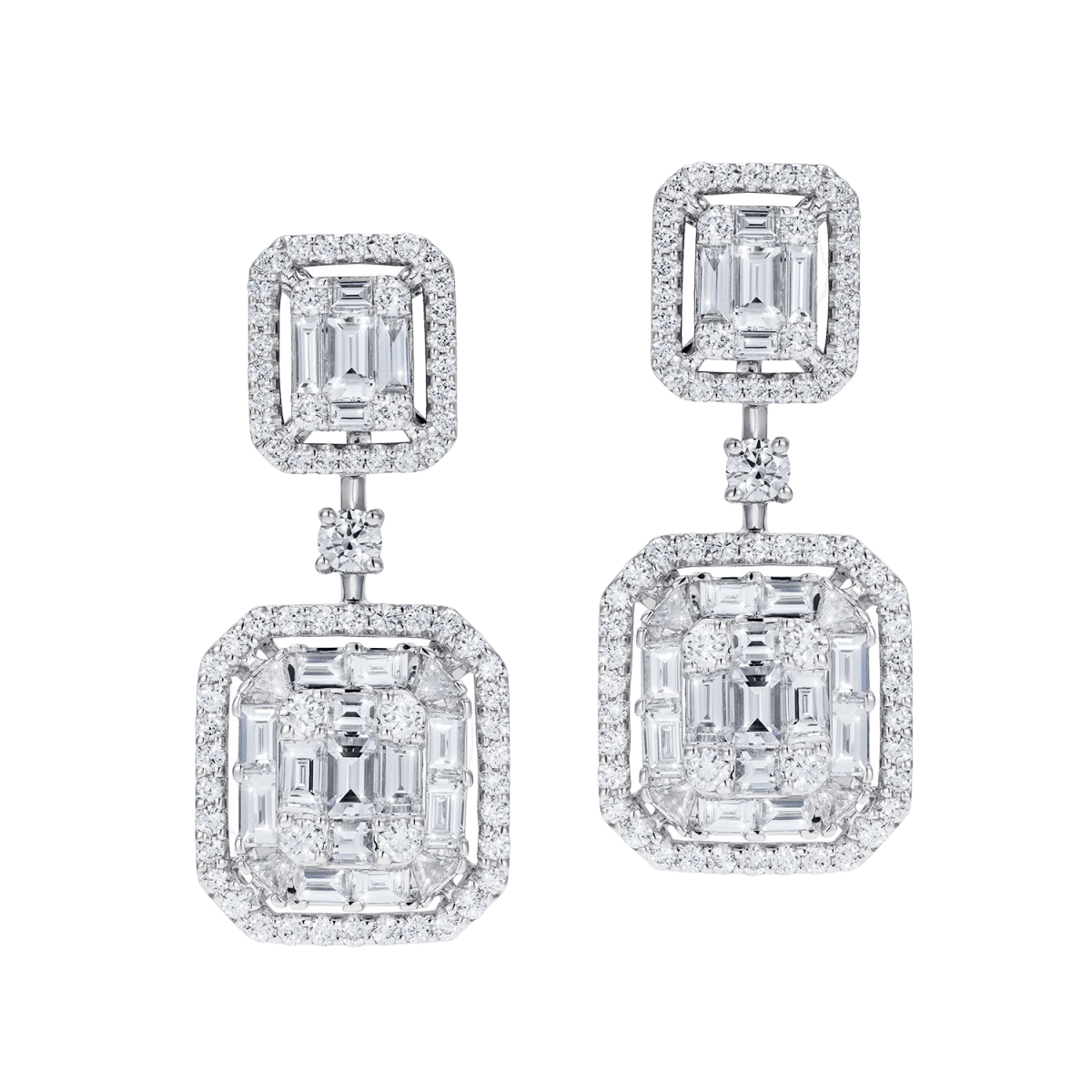 Twin Set Diamond Earrings