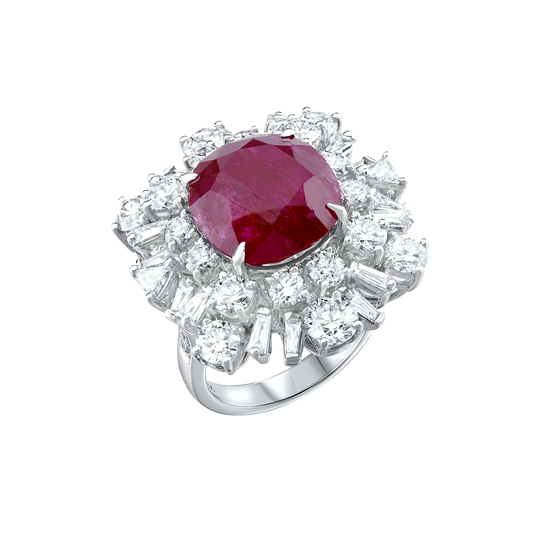 Large Burmese Ruby Ring
