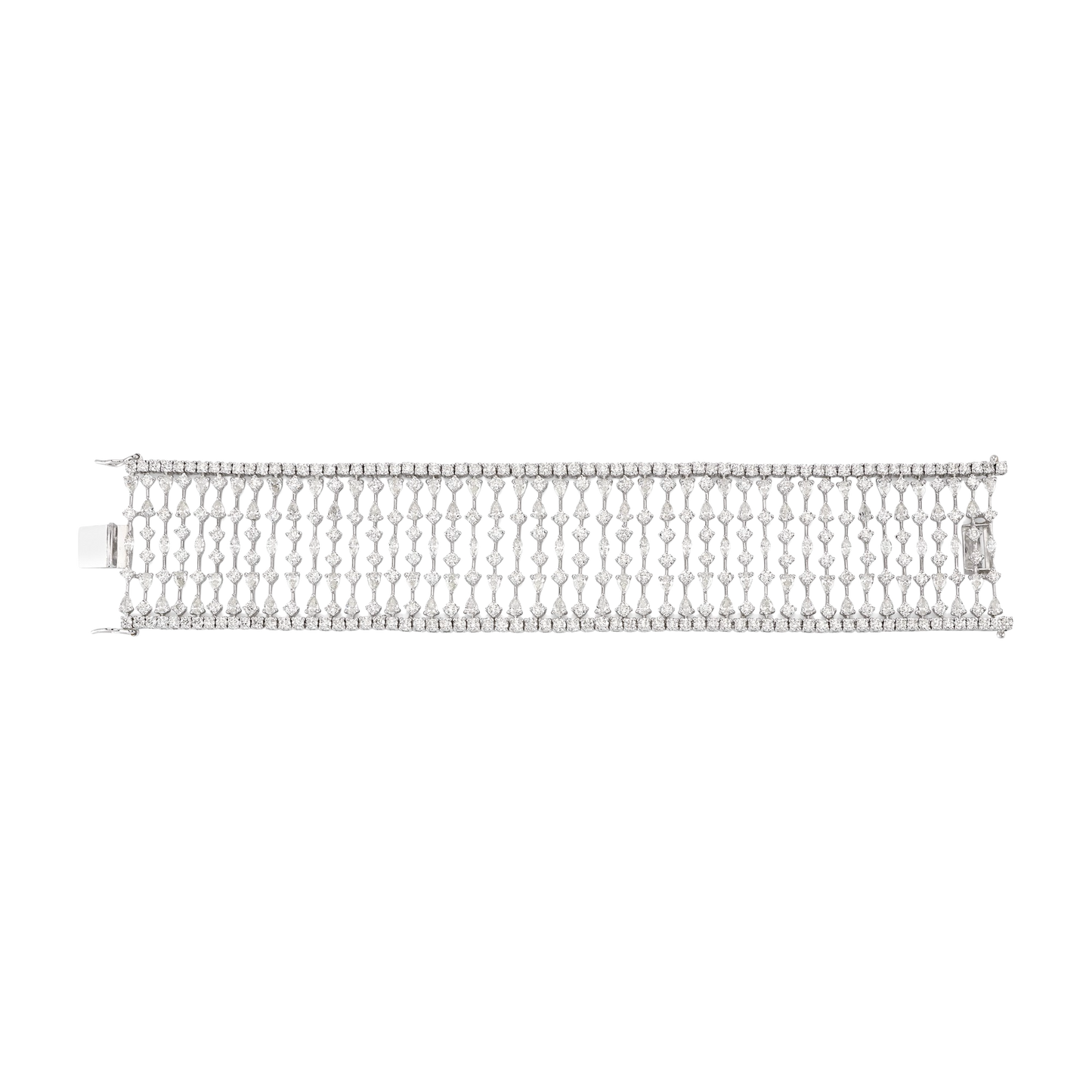 Large Diamond lattice mesh Bracelet