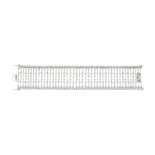 Large Diamond lattice mesh Bracelet