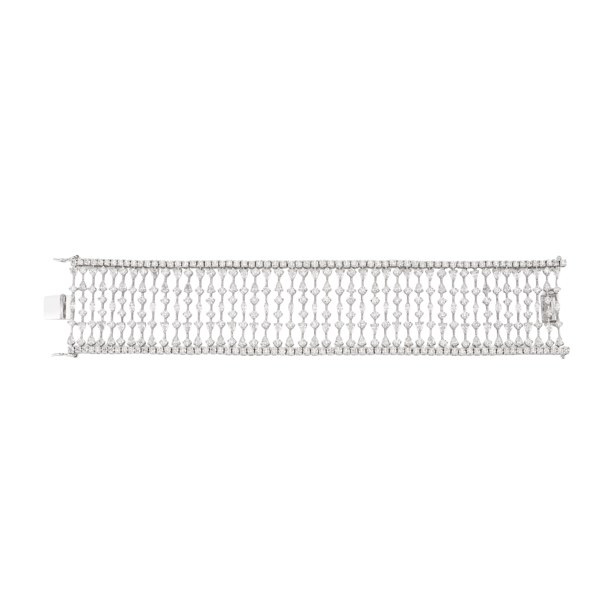 Large Diamond lattice mesh Bracelet