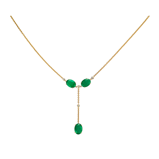 Three Emerald and Diamond Infinity Chain