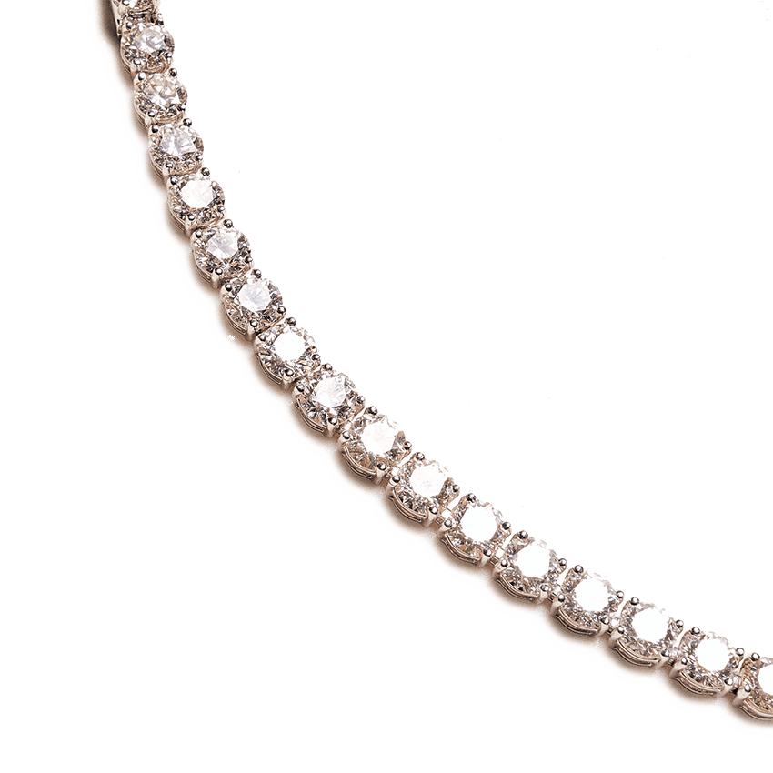 Oval 70 Carat Diamond Tennis Bracelet