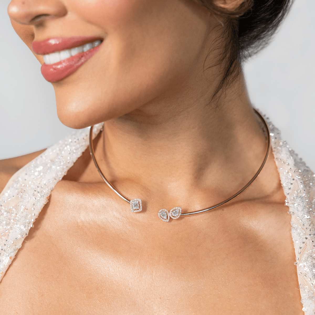 Rose Gold and Diamond Necklace