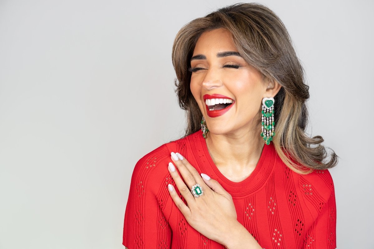 Emerald Cut Emerald and Diamond Ring