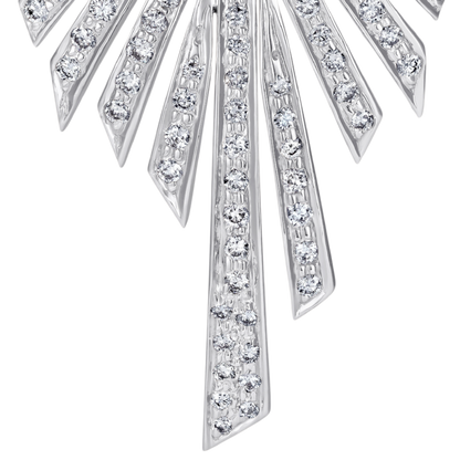 Emerald & Diamond Starburst Earrings