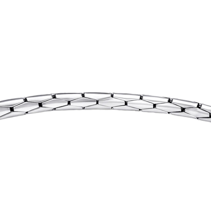 Expandable Bangle - White Gold