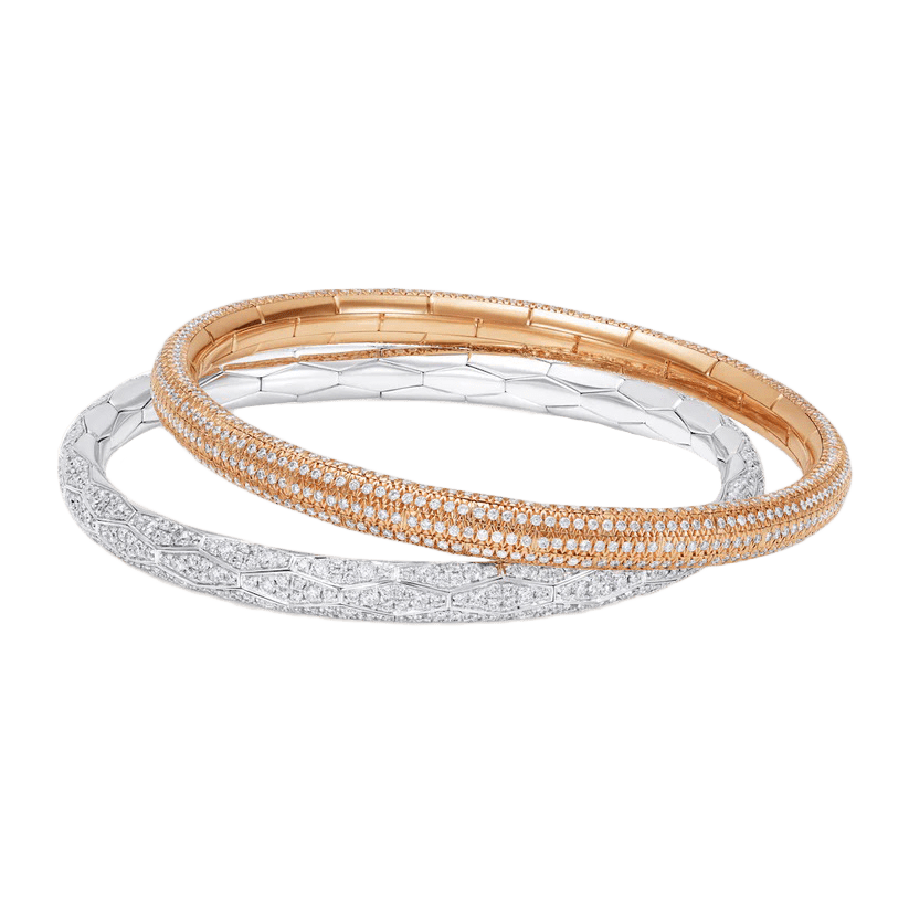 Expandable Bangle - White Gold
