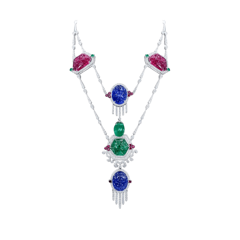 Tutti Frutti Gemstone Necklace