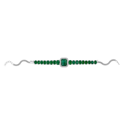 Large Emerald Choker and Bracelet