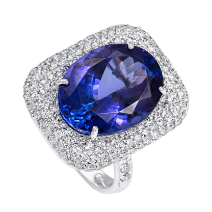Tanzanite and Diamond Ring