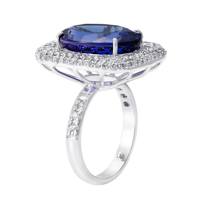 Tanzanite and Diamond Ring