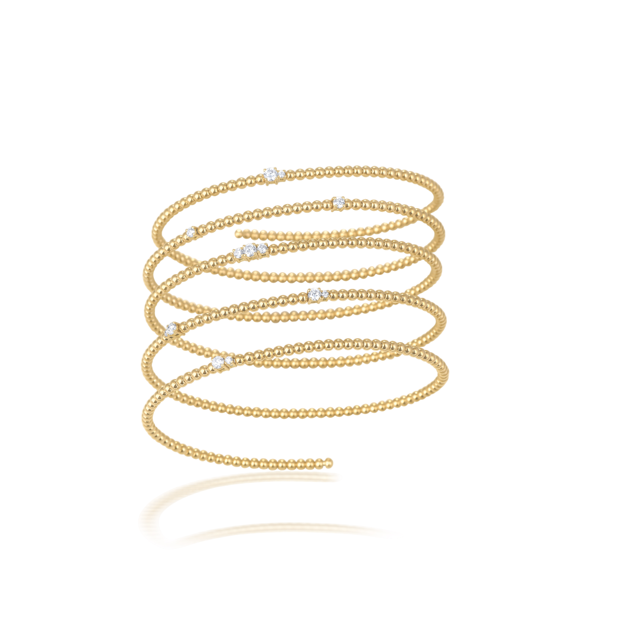 Expandable Gold & Diamond Bracelets