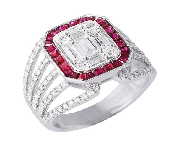 Diamond and Ruby Ring