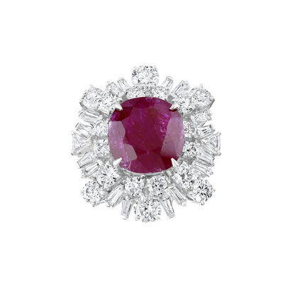 Large Burmese Ruby Ring