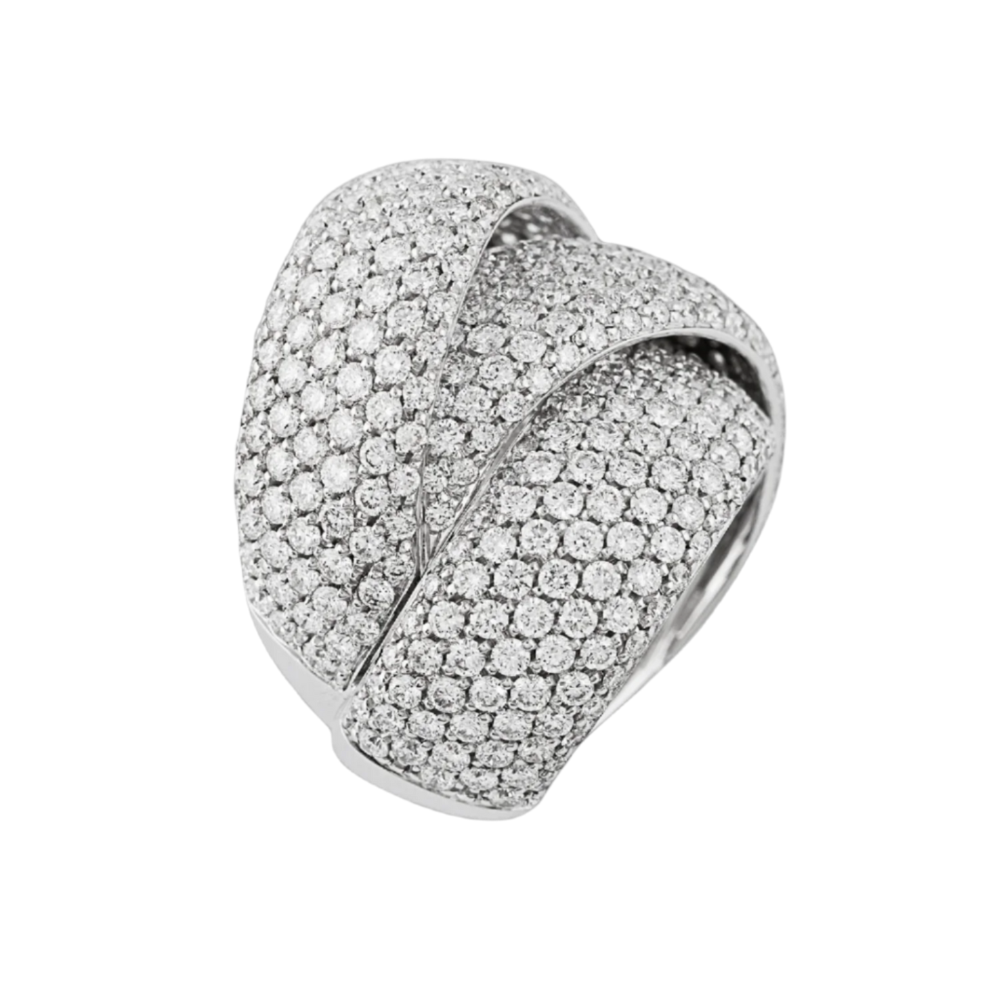 Turban Ring with White Diamond