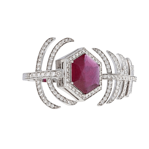 The New Ruby and Diamond Palm Tree Ring