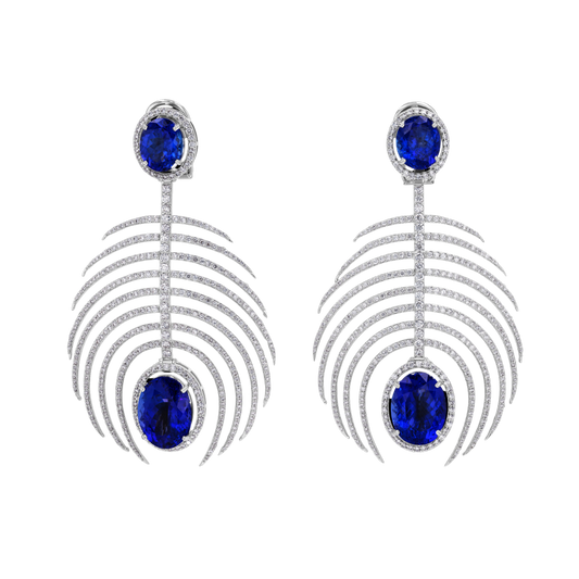 The New Tanzanite Palm Tree Earrings Product