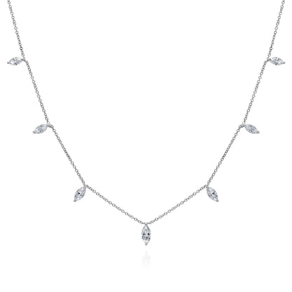Five Marquise Chain Necklace