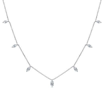 Five Marquise Chain Necklace