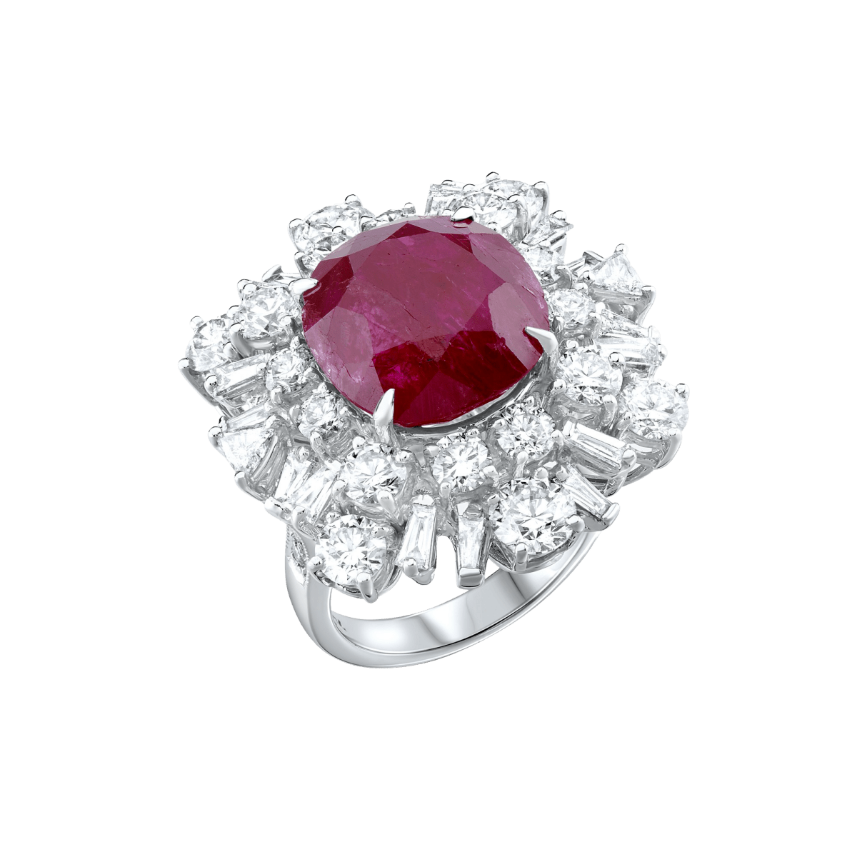 Large Burmese Ruby Ring
