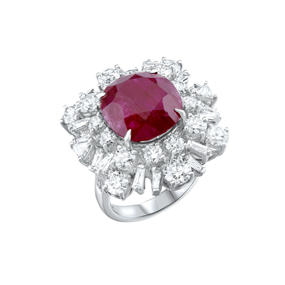 Large Burmese Ruby Ring